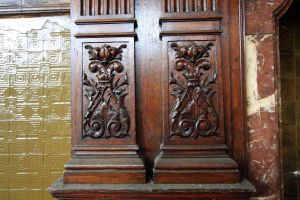 Ballroom fireplace detail